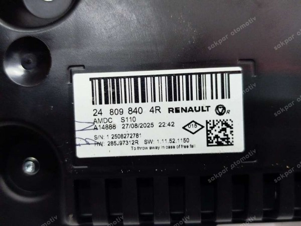 Renault Megane 4 Faz 2 Clio 5 Gösterge Hayalet Ekran Orj 248098404R SP (GI120)