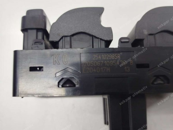 Renault Megane 4 Sol Ön Kapı Cam Açma Butonu Kontrol Düğmesi 254102985R SP (AE125)
