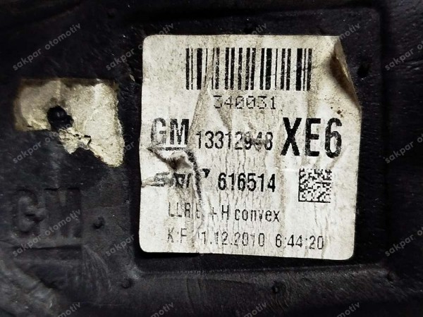 Opel Astra H Sağ Ayna Gövdesi 13312948 ORJ. CP HP (FD120)