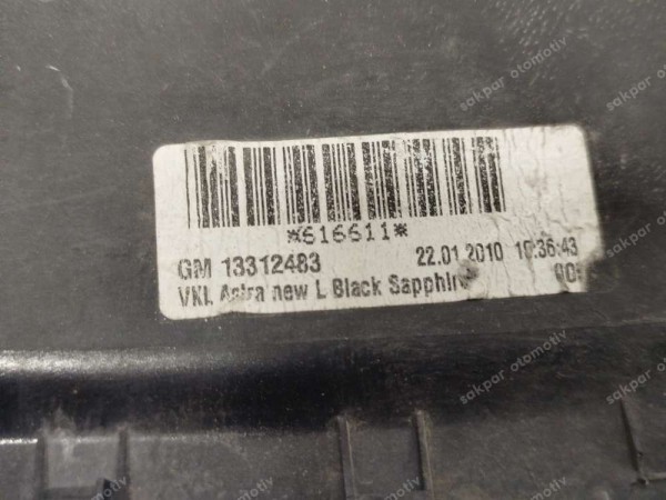 Opel Astra H Sol Ayna Kapağı 13312483 ORJ. CP (BA122)