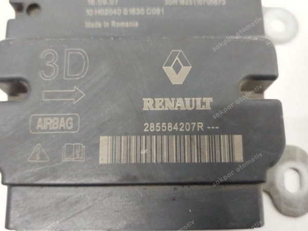 Renault Clio Symbol 2 Hava Yastığı Airbag Beyni Modülü Orj 285584207R A2C80612810 SP (DC13-12)