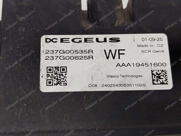 Renault Megane 4 Master Expres Trafic 4 Adblu Beyni Modülü 237G00625R 237G00535R (DE115)