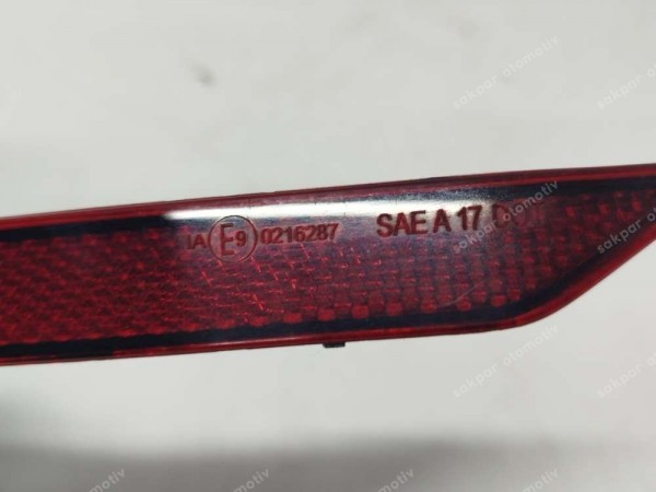 Opel İnsignia B Sol Arka Tampon Reflektörü 13460219 GM ORJ. CP (AC124)