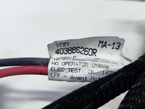 Renault Megane 4 Motor Sol Ön Kablo Tesisatı 403886260R 241148785R SP HP (TES6)