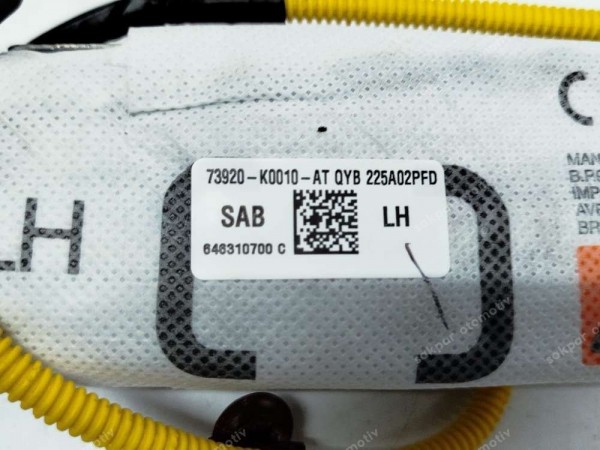 Toyota Yaris Cross Sol Ön Koltuk Sol Yan Hava Yastığı Airbag Orj. 73920-K0010 CP (BD124)