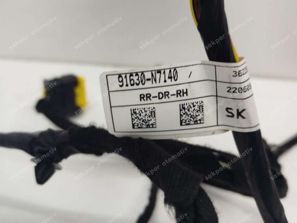 Hyundai Tucson Sağ Arka Kapı Elektrik Tesisatı 91630-N7140 SP (ZB121)