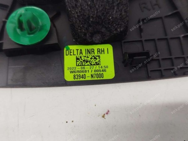 Hyundai Tucson Sağ Arka Kapı İç Köşe Kaplaması Bakaliti 83940-N7000 SP YP (CC125)
