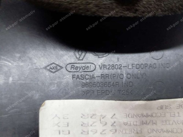 Renault Talisman Konsol Kapağı Arka Havalandırma Izgarası Difüzör Orj 969501212R 969503654R CP (DA1117)