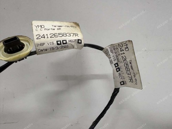 Renault Taliant Sol Arka Kapı Tesisatı Orj. 241265837R CP (ZB126)