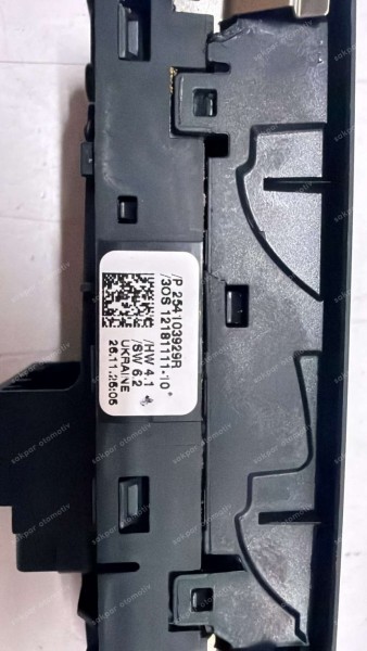 Renault Clio 5 Sol Ön Kapı Cam Kumanda Paneli Orj. 254103929R SP (AE125)