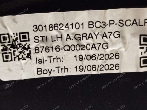 Hyundai İ20 Bayon Sol Dış Dikiz Ayna Kapağı Sinyalli Orj 87616-Q0020 SP (DB134)