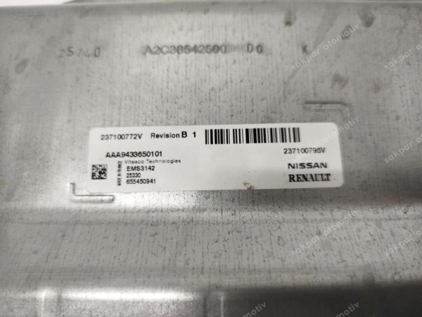 Renault Clio 5.5 Ecu Motor Beyni 237100795V 237100772V SP (DB1213)