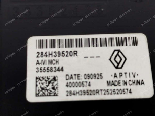 Renault Clio 5 Captur Usb Aux Bağlantı Girişi Portu 284H39520R (DE1212)