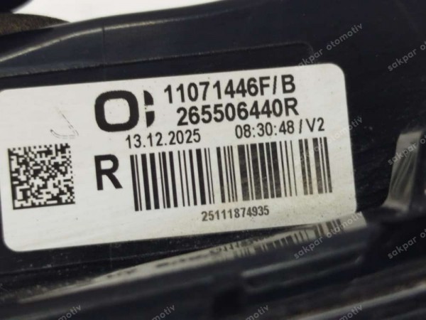 Renault Clio 5.5 Sağ Arka İç Stop Lambası 265506440R SP (AD110)