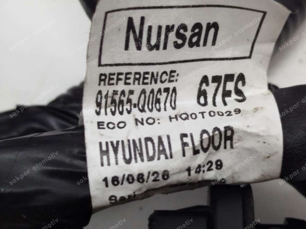 Hyundai Bayon İ20 Taban Yer Kablo Tesisatı 91565-Q0670 SP YP (TES6)