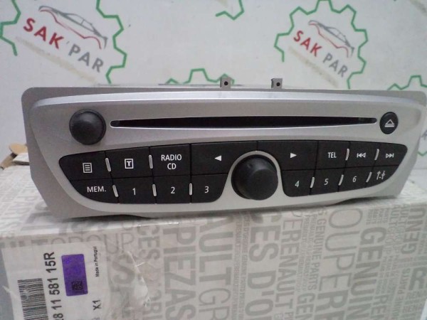 Renault Fluence Megane 3 Radio Teyp CD Çalar Orjinal Sıfır 281158115R (GI120)