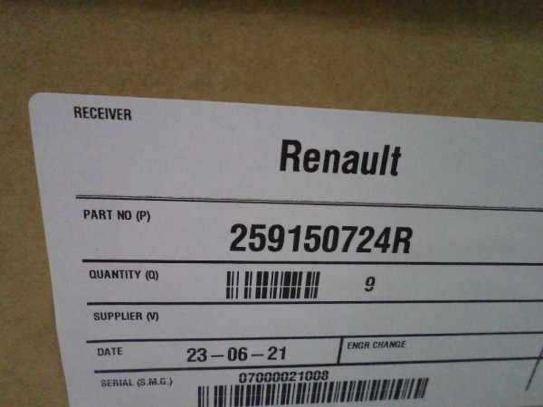 Renault Clio 5 Captur 2 Megane 4 Radyo Teyp Beyni Orjinal Sıfır 259150724R YP (4A)