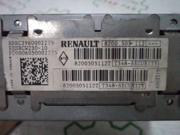 Renault Megane 2 Radyo Teyp Orjinal 8200505112 CP (GI120)