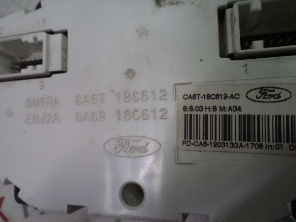 Ford Fiesta Digital Klima Kontrol Paneli Orj 8A6T-18C612-AC CP (AF127)