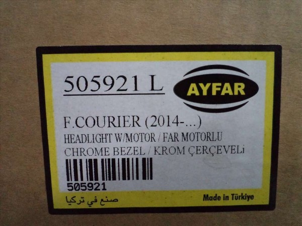 Ford Courier Sol Far Komple Krom Çerçeveli Beyaz Zemin ET76-13W030-AK YS YP (AG120)