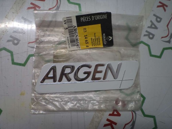 Renault Arka Kapı ARGEN Yazısı Monogram Logo ARGN001417 YP (AE132)