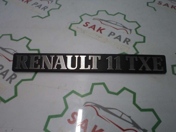 Renault R11 Monogram Arka Yazı Renault 11 TXE Ambalajsız Ürün Orj 7700751356 YP (AE132)