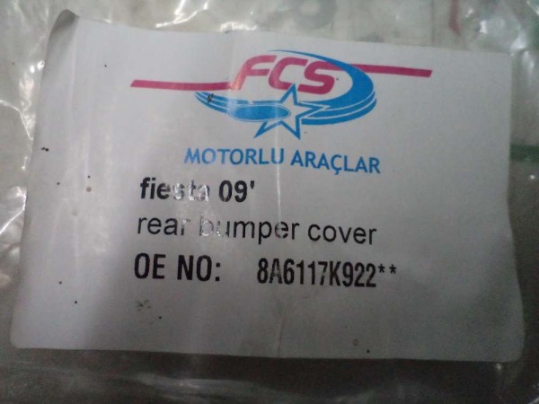 Ford Fiesta Arka Tampon Çeki Kapağı 8A61-17K922 YS YP (AE139)