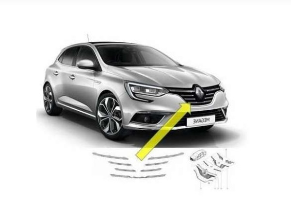 Renault Megane 4 Ön Panjur Nikelaj Takımı Orj 960103748R YP (AE141)