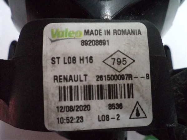 Dacia Logan Sandero Duster Clio 4 Fluence Ön Sis Farı 261500097R CP (BB122)