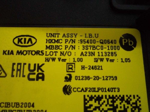 Hyundai İ20 Bayon Elektronik Kontrol Ünitesi ECU Beyni Orj 95400Q0640 YP SP (DB127)