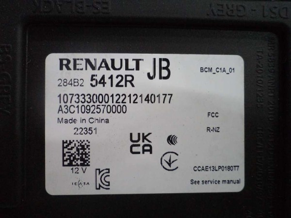 Dacia Jogger UCH Beyni Orjinal Sıfır 284B25412R SP YP (DB127)