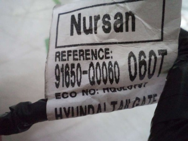 Hyundai İ20 Bayon Bagaj Tesisatı Orj Sökme 91650-Q0060 YP