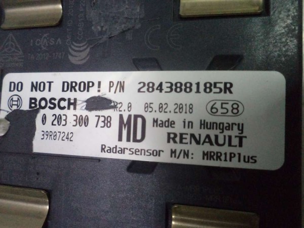 Renault Koleos 2 Ön Tampon Mesafe Radar Beyni Orj 284388185R CP (DC13-11)