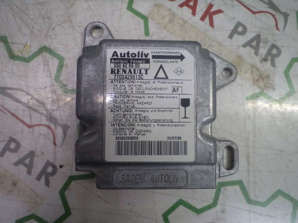 Renault Laguna 1 Hava Yastığı Airbag Beyni Modülü Orj 7700429613 C 550629600 CP (DC13-12)