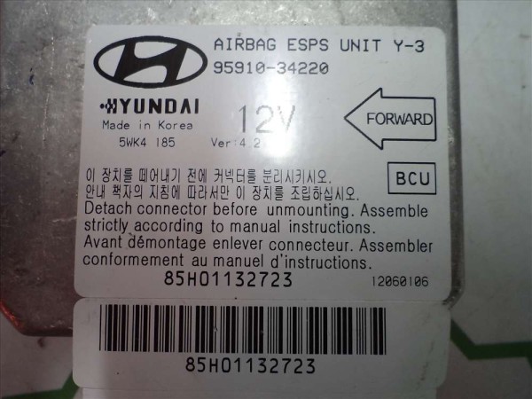 Hyundai Sonata Hava Yastığı Airbag Beyni Modülü Orj 95910-34220 Amb YP (DC13-13)