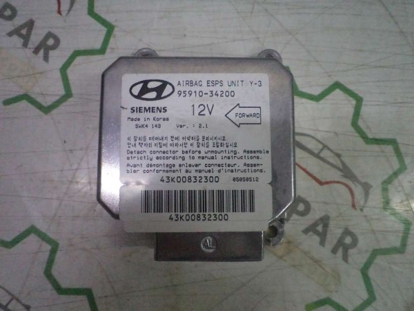 Hyundai Sonata Hava Yastığı Airbag Beyni Modülü Orj 95910-34200 SP YP (DC13-13)