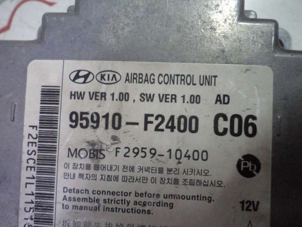 Hyundai Elantra Hava Yastığı Airbag Beyni Modülü (Hasarlı) Orj 95910-F2400 CP (DB121)