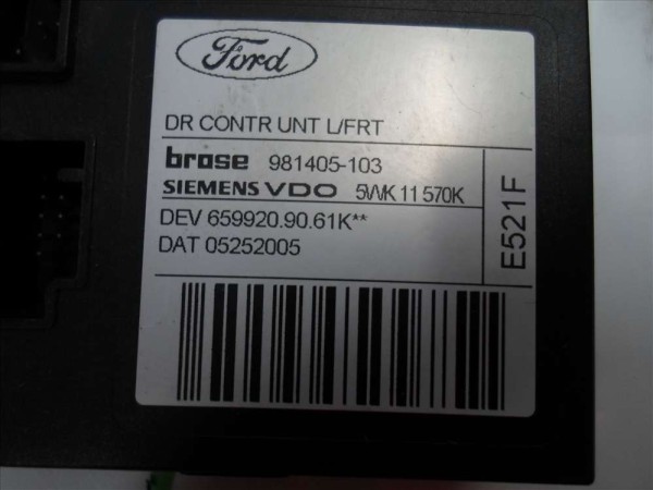 Ford Focus Sol Ön Kapı Kontrol Ünitesi Modülü Beyni Orj 981405-103 6M5T-14B531 AA CP (DB126)