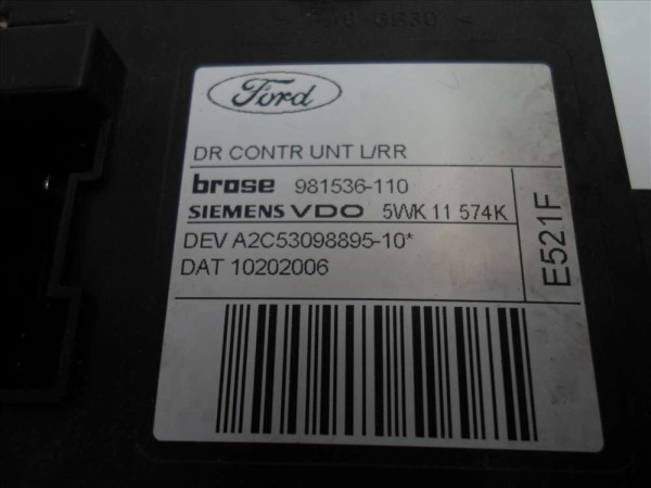 Ford Focus Sol Arka Kapı Kontrol Ünitesi Modülü Beyni Orj 6M5T-14B532 AA 981536-110 CP (DB126)