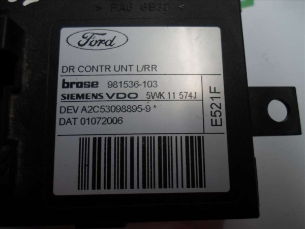 Ford Focus Sol Arka Kapı Kontrol Ünitesi Modülü Beyni Orj 6M5T-14B532 AA 981536-103 CP (DB126)