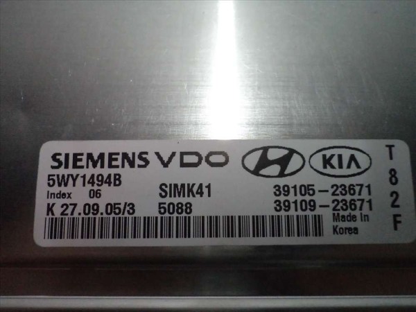 Hyundai Matrix Elektronik Kontrol Ünitesi ECU Motor Beyni Modülü Orj 39109-23671 YP (DB127)