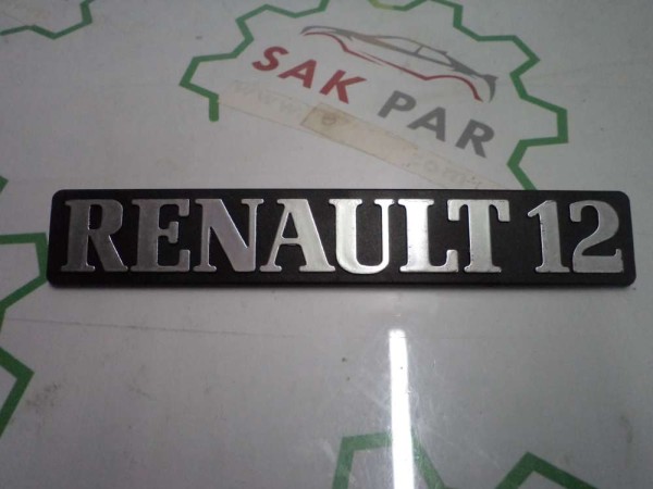 Renault R12 Monogram Arka Yazı Renault 12 Ambalajsız Ürün Orj 7702188566 YP (AE132)