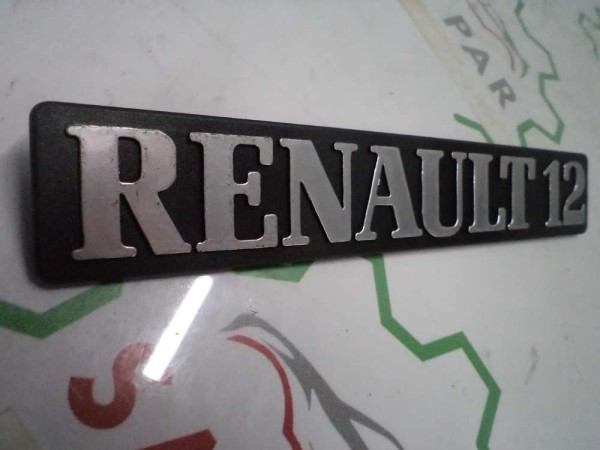 Renault R12 Monogram Arka Yazı Renault 12 Ambalajsız Ürün Orj 7702188566 YP (AE132)