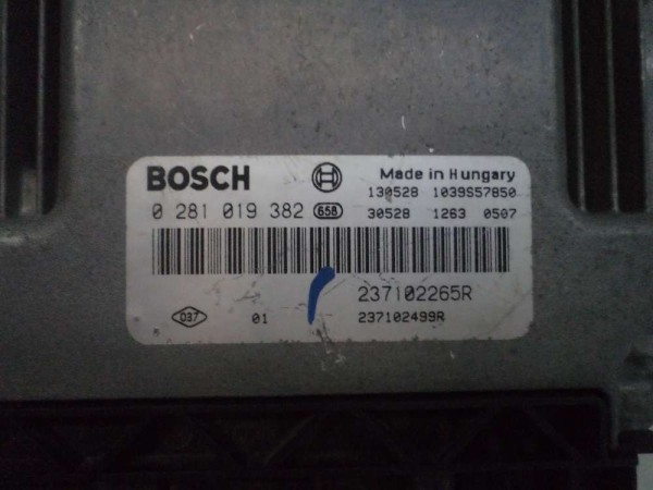 Renault Master 3 2.3 DCİ Enjektör Motor Beyni Modülü ECU Bosch 237102265R 237102499R 0281019382 CP (DB127)