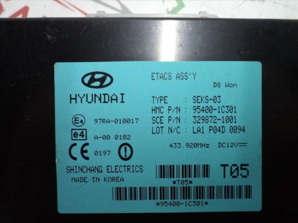 Hyundai Getz Elektronik Kontrol Ünitesi ECU Beyni Orj 95400-1C301 YP (DB1212)