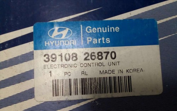 Hyundai Matrix Elektronik Kontrol Ünitesi ECU Motor Beyni Modülü Orj 39108-26870 YP (DB1213)