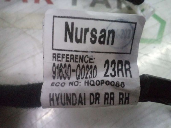 Hyundai İ20 Bayon Bagaj Tesisatı Kablosu Orj 91630-Q0230 SP YP