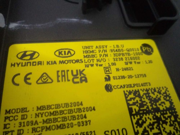 Hyundai İ20 Kontrol Ünitesi Beyin ECU Orj 954B0-Q0010 SP YP (DB-1213)