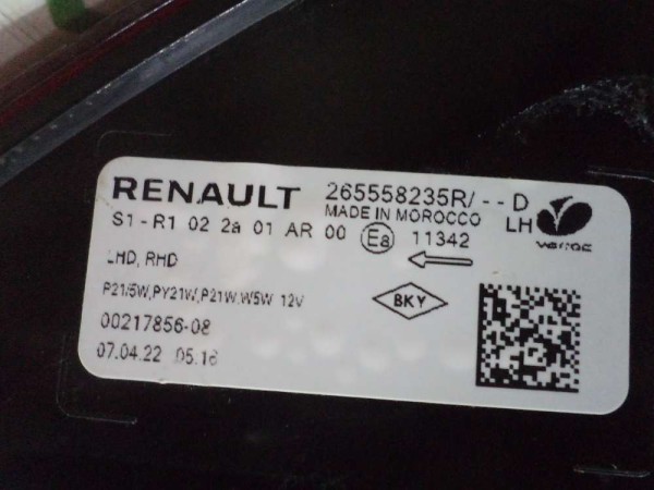 Dacia Sandero 3 Sol Arka Stop Lambası CP 265558235R (EC111-AD110)