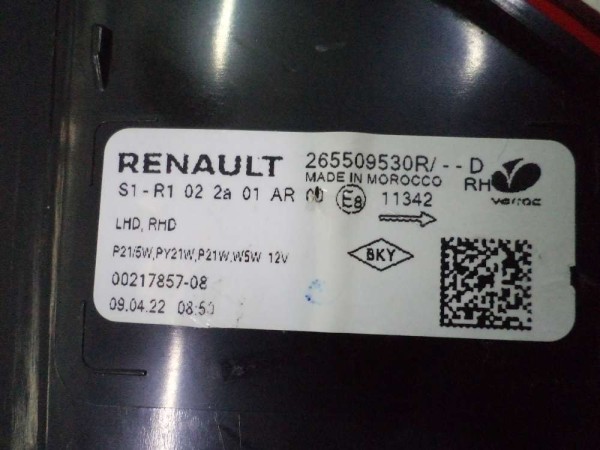 Dacia Sandero 3 Sağ Arka Stop Lambası CP 265509530R (EC111)